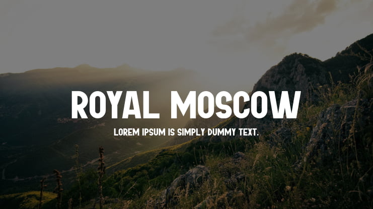 ROYAL MOSCOW Font