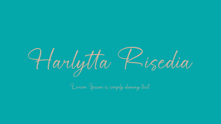 Harlytta Risedia Font Family