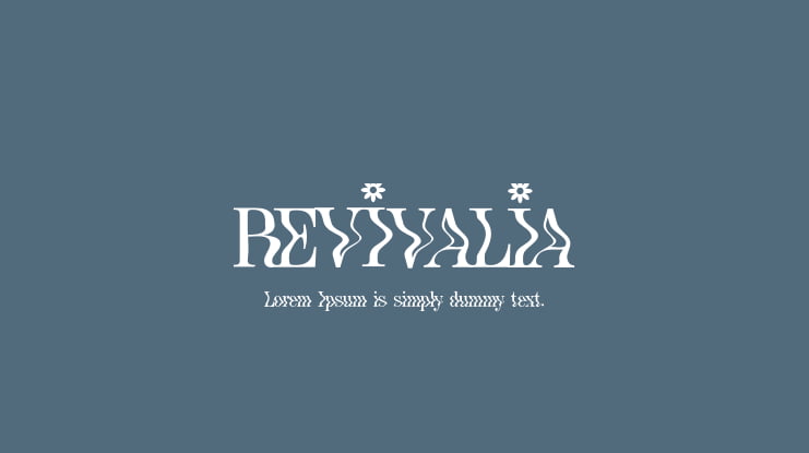 REVIVALIA Font
