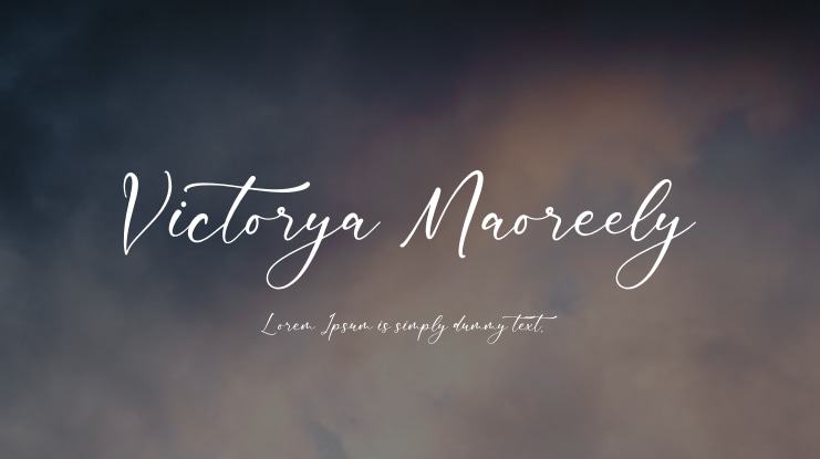 Victorya Maoreely Font
