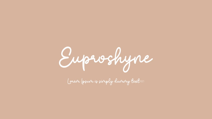 Euproshyne Font