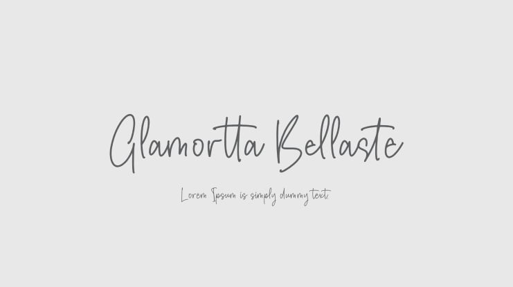 Glamortta Bellaste Font