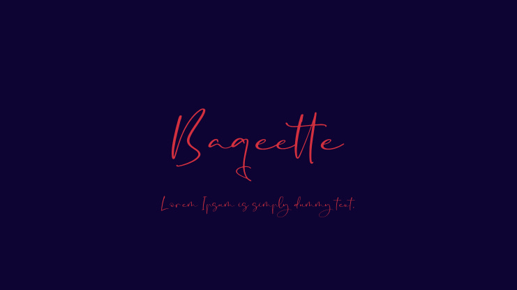 Baqeette Font