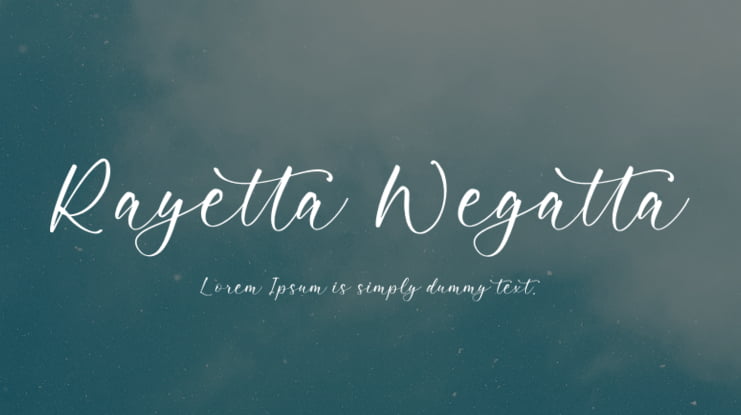Rayetta Wegatta Font
