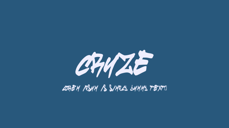 Cruze Font
