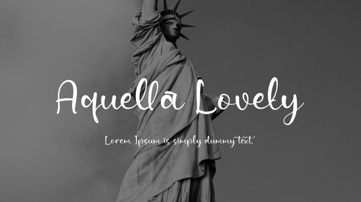 Aquella Lovely Font