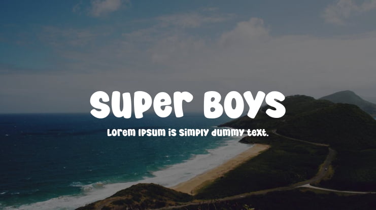 Super Boys Font