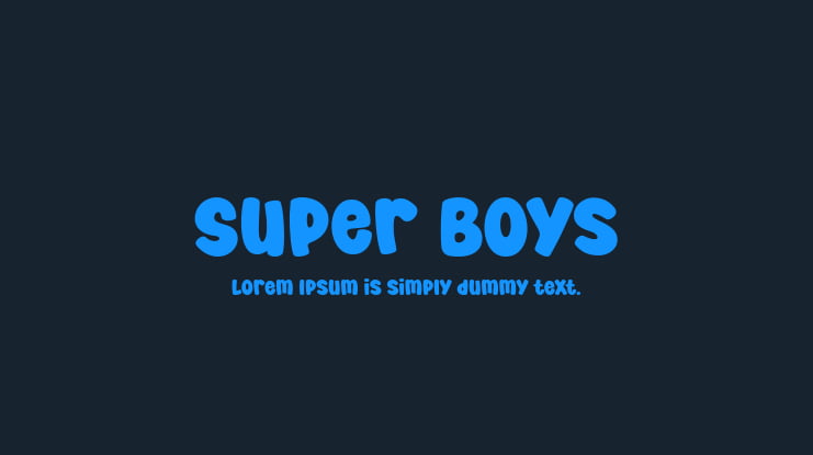 Super Boys Font
