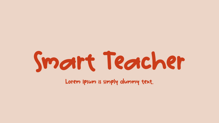 Smart Teacher Font