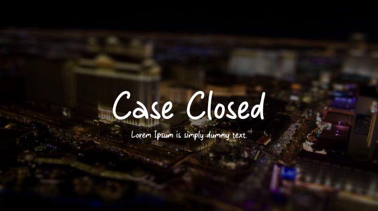 Case Closed Font