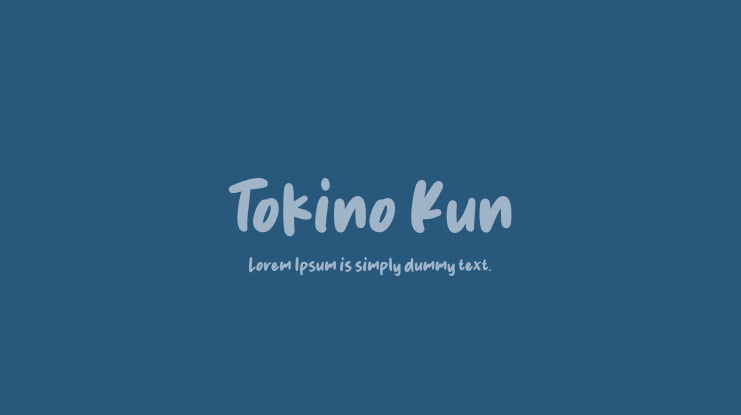 Tokino Kun Font