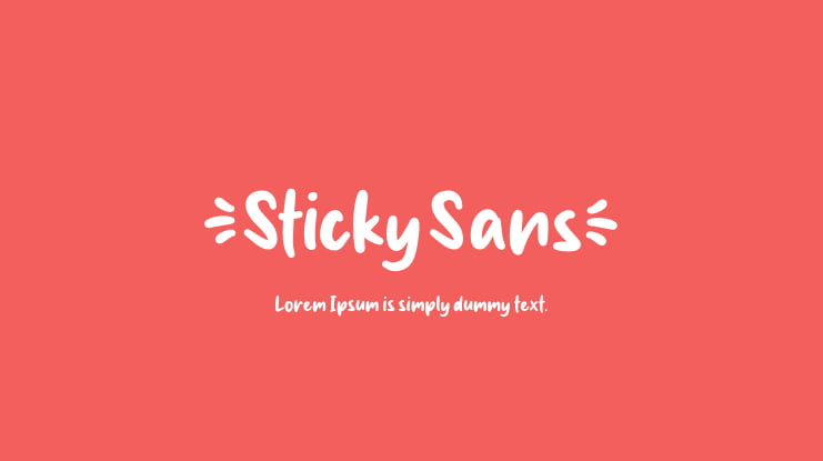 Sticky Sans Font