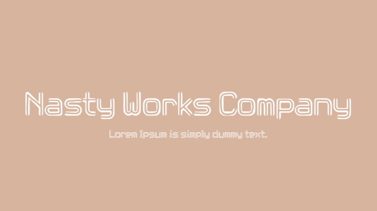 Nasty Works Company Font
