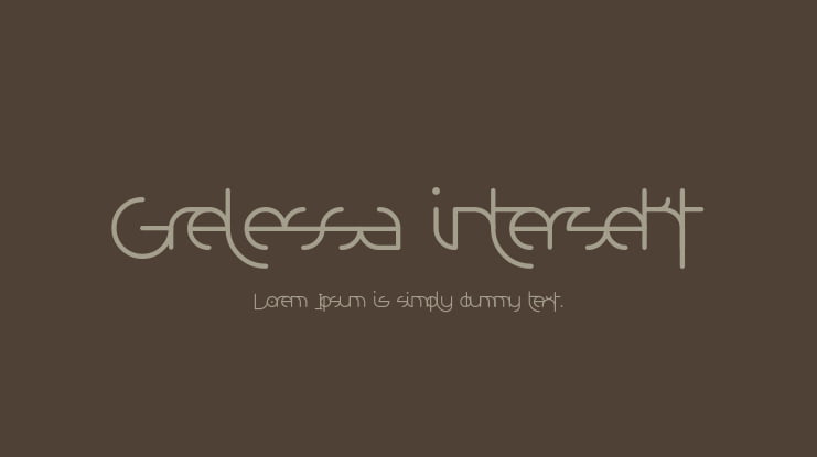 Grelessa intersekt Font Family