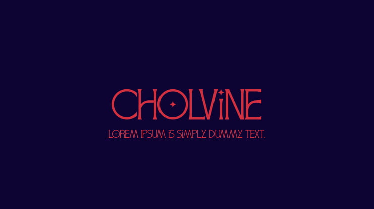 Cholvine Font