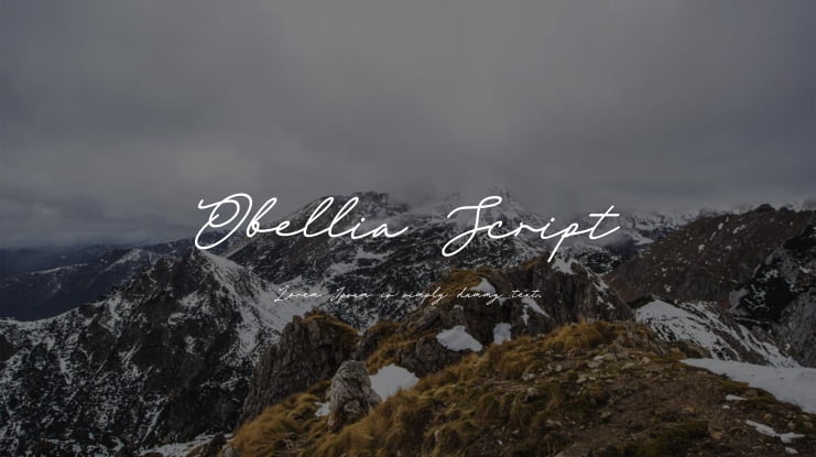 Obellia Script Font