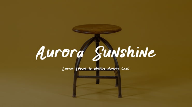 Aurora Sunshine Font