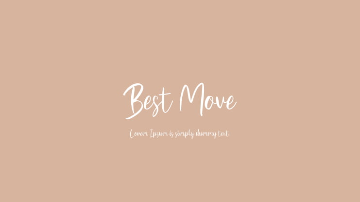 Best Move Font