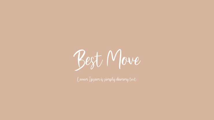 Best Move Font