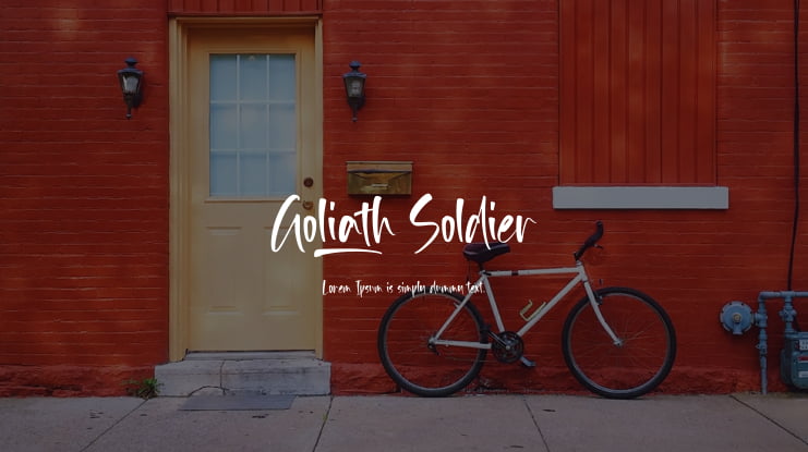 Goliath Soldier Font