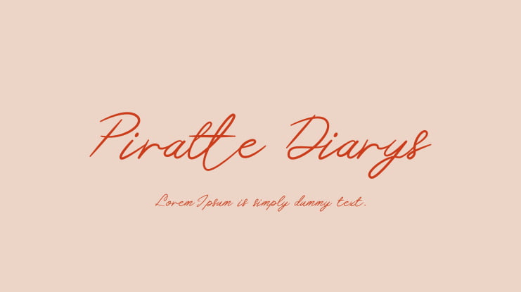 Piratte Diarys Font