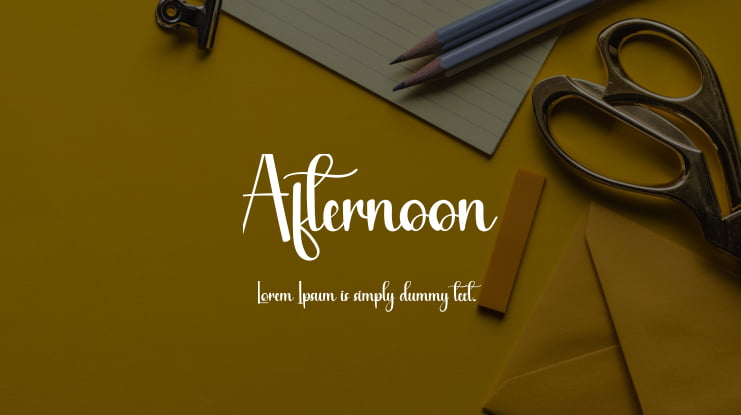 Afternoon Font