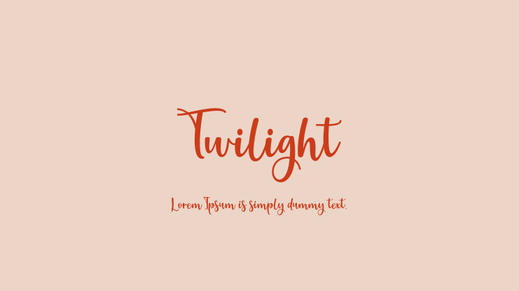 Twilight Font