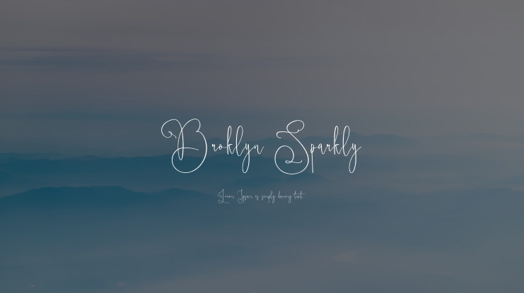 Broklyn Sparkly Font