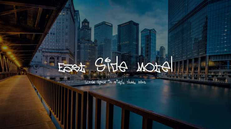 East Side Motel Font