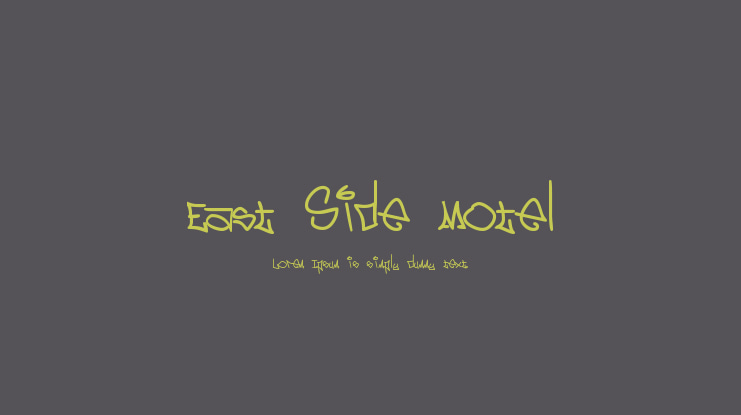East Side Motel Font