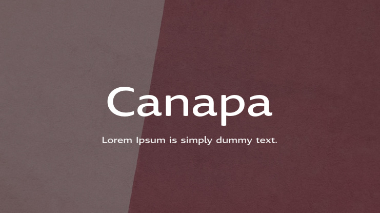 Canapa Font Family