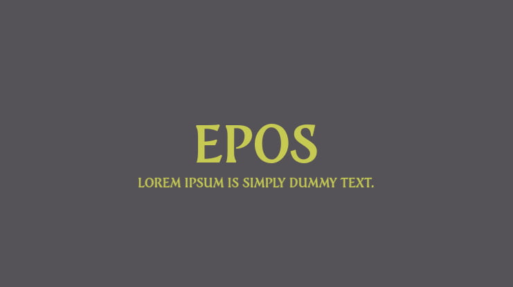 Epos Font Family
