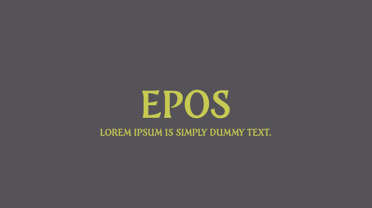 Epos Font Family