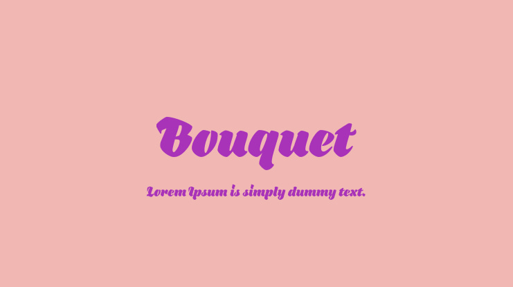 Bouquet Font