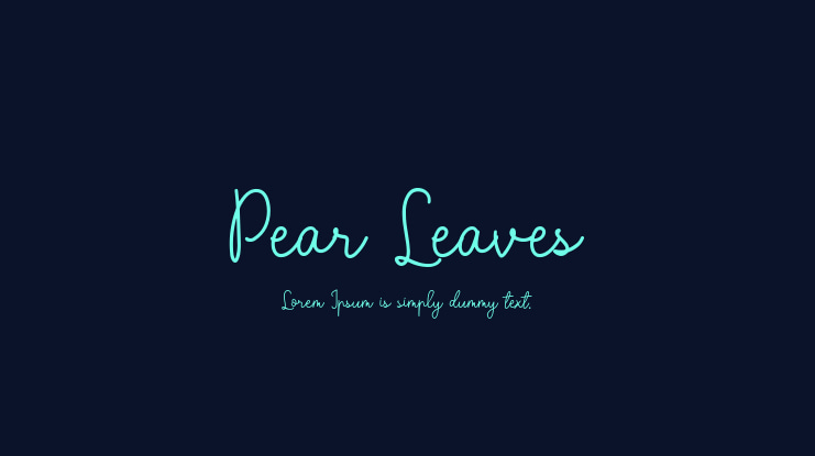 Pear Leaves Font