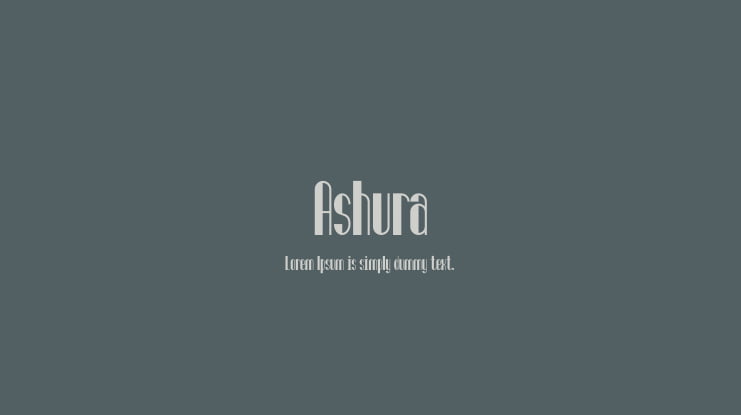 Ashura Font
