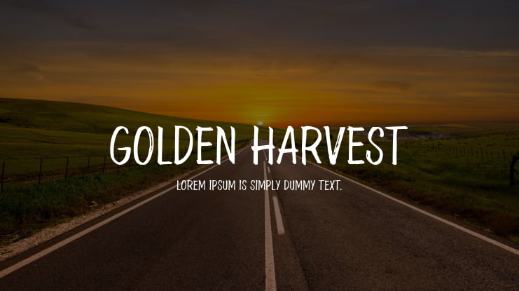 Golden Harvest Font