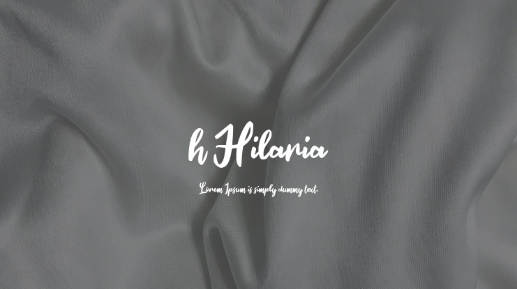 h Hilaria Font