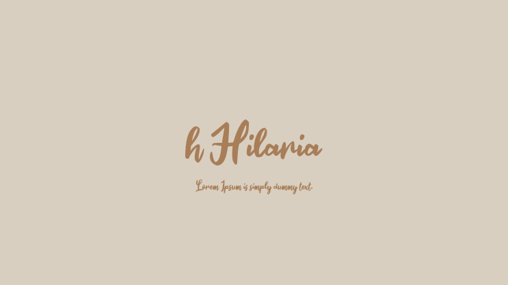 h Hilaria Font