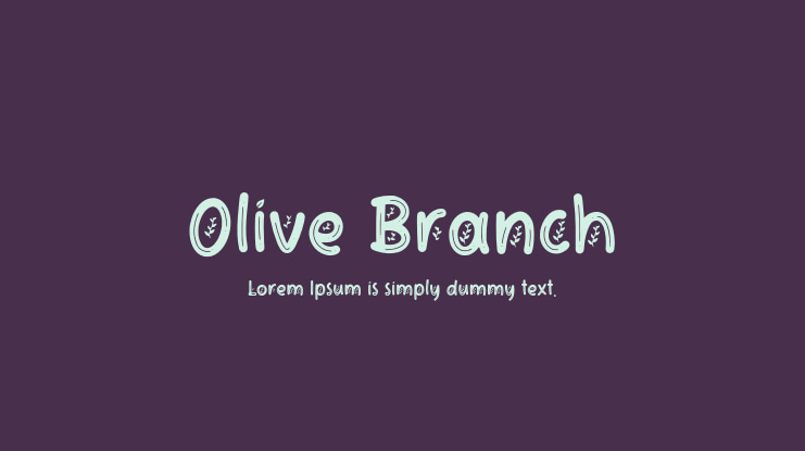 Olive Branch Font