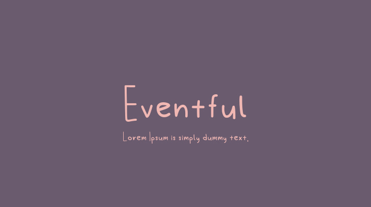 Eventful Font