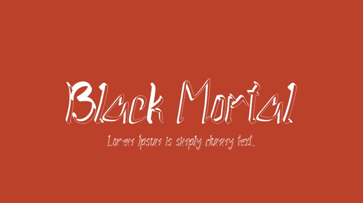 Black Mortal Font