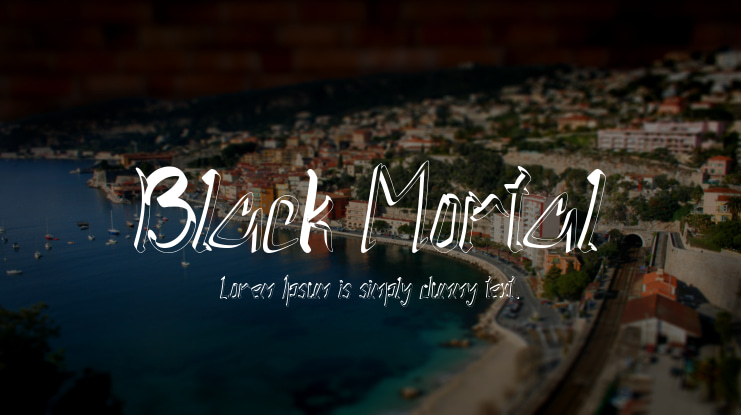 Black Mortal Font