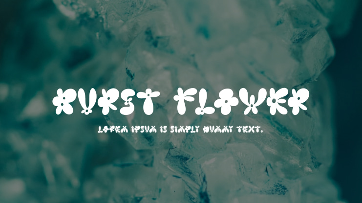 Burst Flower Font