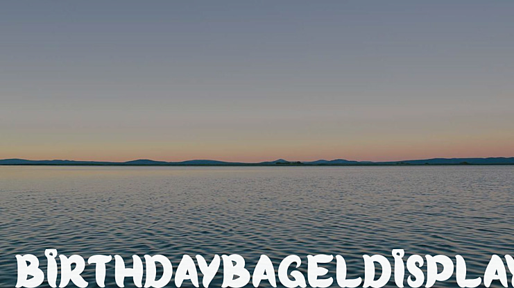 BirthdayBagelDisplay Font