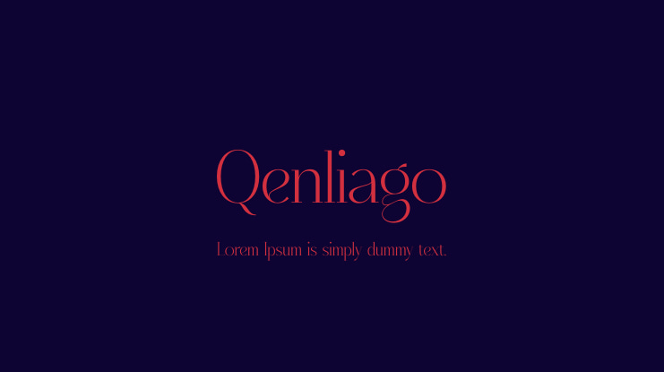 Qenliago Font