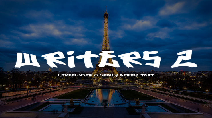 Writers 2 Font