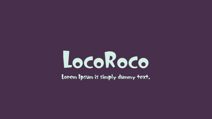 LocoRoco Font