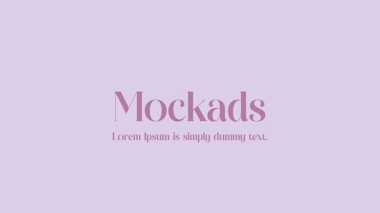 Mockads Font