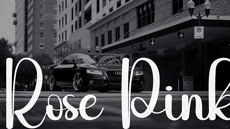 Rose Pink Font